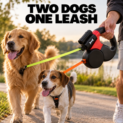 Automatic Double Dog Leash