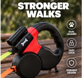 Automatic Double Dog Leash